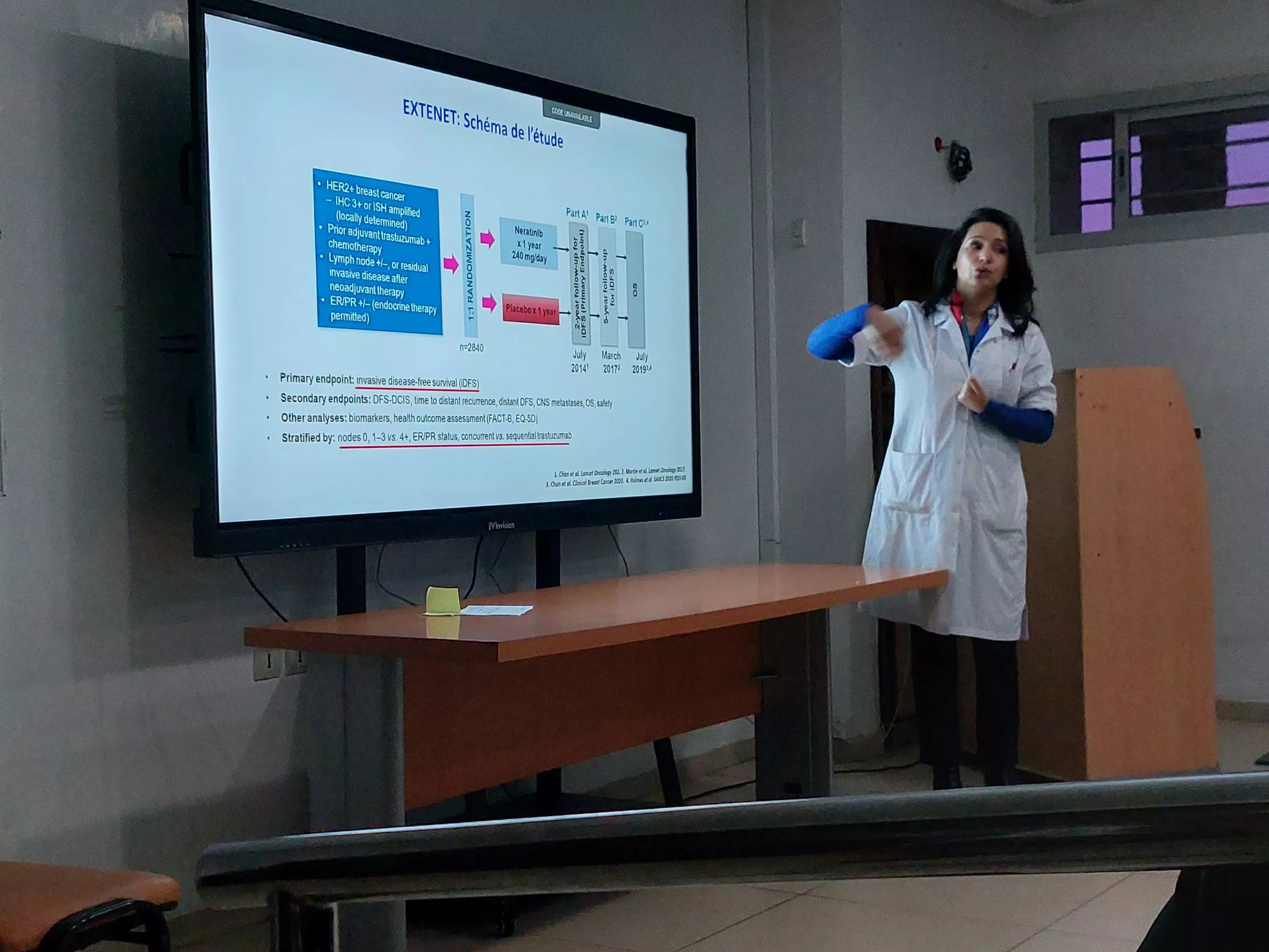 Table Ronde sur le Neratinib au Centre de Traitement des Cancers Mohamed VI au CHU de Casablanca sponsorisée par Pierre Fabre